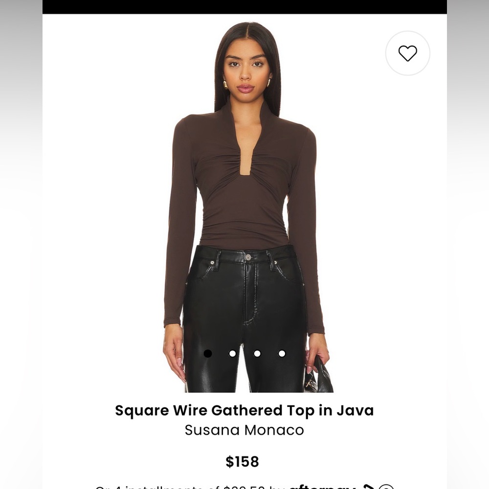 Susana Monaco Square Wire Gathered Top